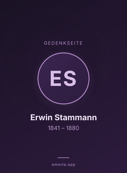 Gedenkportrait von Erwin Stammann