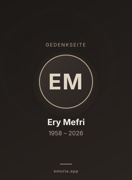 Gedenkportrait von Ery Mefri