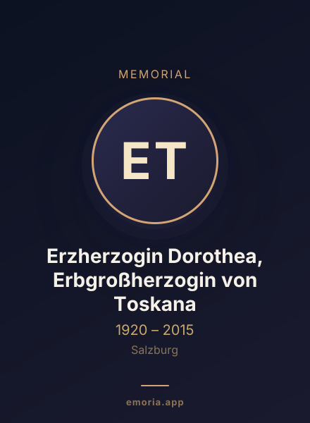 Memorial portrait of Erzherzogin Dorothea, Erbgroßherzogin von Toskana