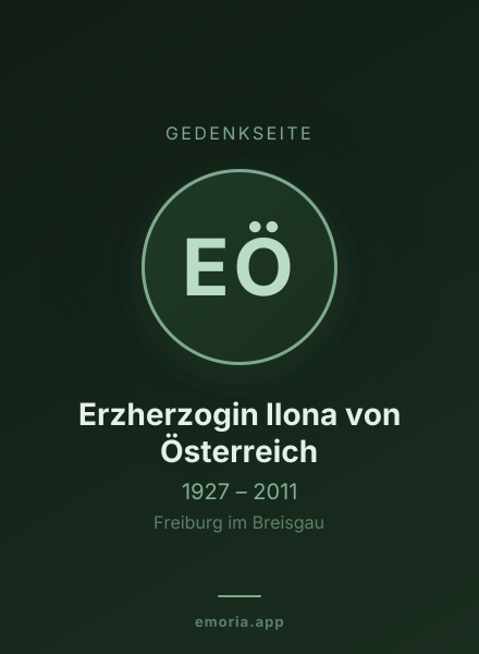 Gedenkportrait von Erzherzogin Ilona von Österreich