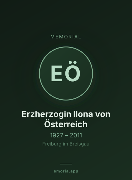 Memorial portrait of Erzherzogin Ilona von Österreich