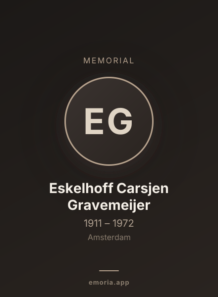 Memorial portrait of Eskelhoff Carsjen Gravemeijer