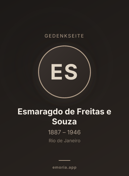 Gedenkportrait von Esmaragdo de Freitas e Souza