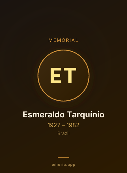 Memorial portrait of Esmeraldo Tarquínio