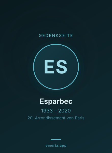 Gedenkportrait von Esparbec
