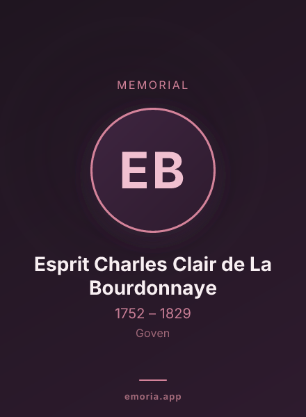 Memorial portrait of Esprit Charles Clair de La Bourdonnaye