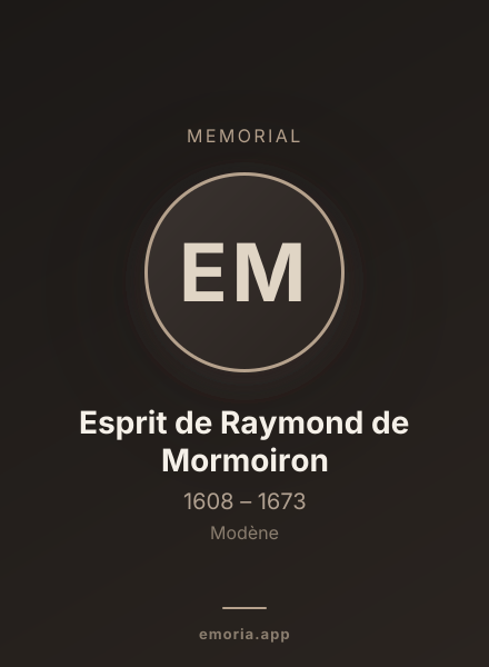 Memorial portrait of Esprit de Raymond de Mormoiron
