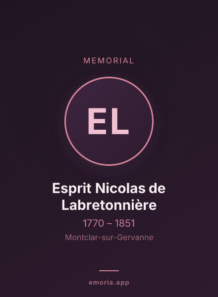 Memorial portrait of Esprit Nicolas de Labretonnière