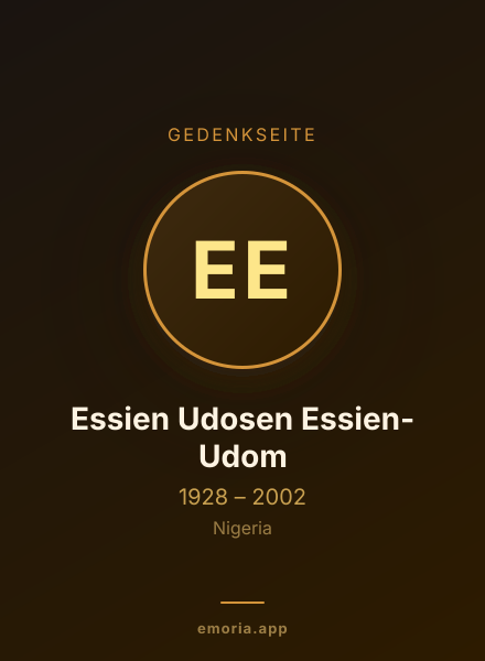 Gedenkportrait von Essien Udosen Essien-Udom