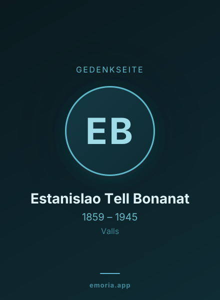 Gedenkportrait von Estanislao Tell Bonanat