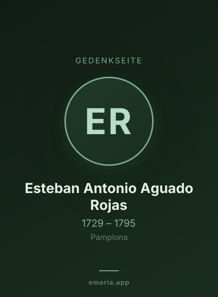 Gedenkportrait von Esteban Antonio Aguado Rojas