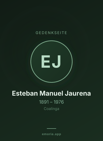 Gedenkportrait von Esteban Manuel Jaurena