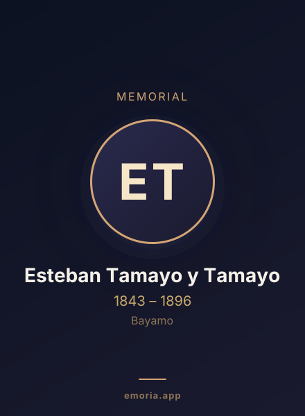Memorial portrait of Esteban Tamayo y Tamayo