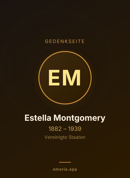 Gedenkportrait von Estella Montgomery