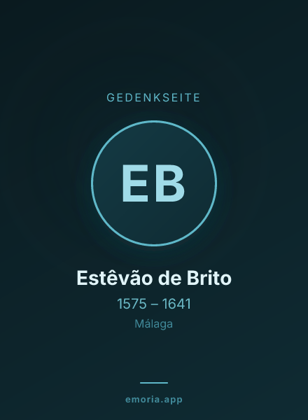 Gedenkportrait von Estêvão de Brito