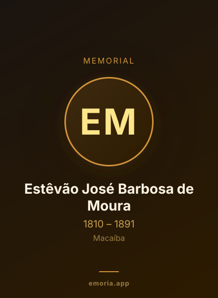 Memorial portrait of Estêvão José Barbosa de Moura