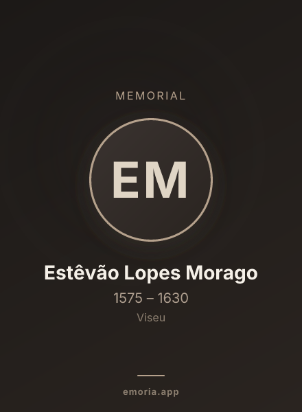 Memorial portrait of Estêvão Lopes Morago