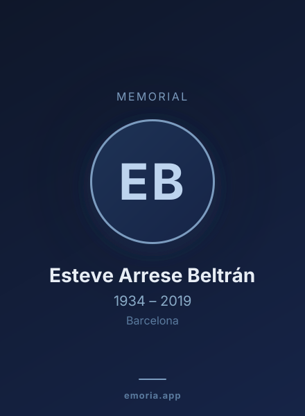 Memorial portrait of Esteve Arrese Beltrán