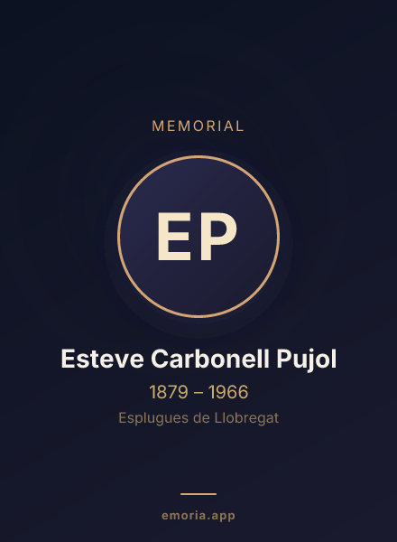 Memorial portrait of Esteve Carbonell Pujol