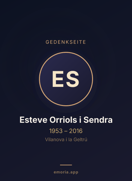 Gedenkportrait von Esteve Orriols i Sendra