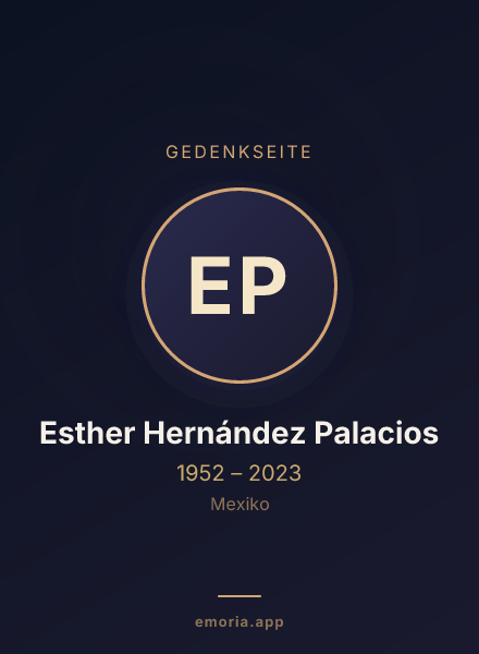 Gedenkportrait von Esther Hernández Palacios