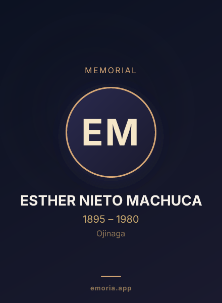 Memorial portrait of ESTHER NIETO MACHUCA