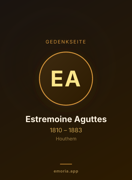Gedenkportrait von Estremoine Aguttes