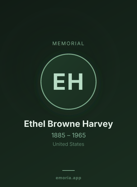 Memorial portrait of Ethel Browne Harvey