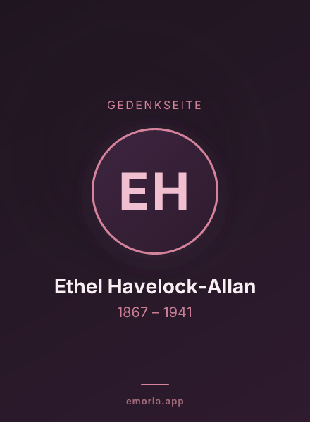 Gedenkportrait von Ethel Havelock-Allan