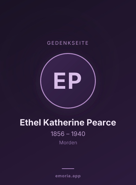 Gedenkportrait von Ethel Katherine Pearce