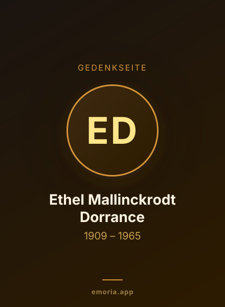 Gedenkportrait von Ethel Mallinckrodt Dorrance