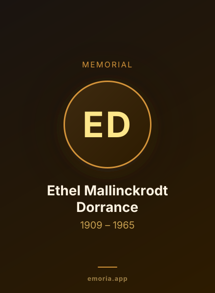 Memorial portrait of Ethel Mallinckrodt Dorrance