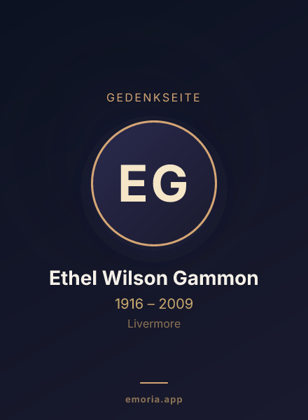 Gedenkportrait von Ethel Wilson Gammon