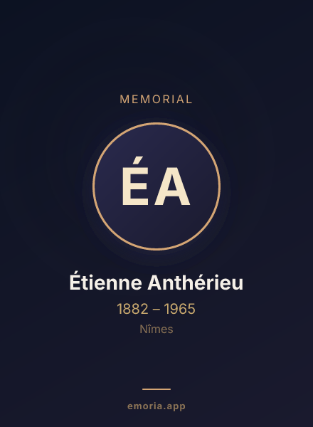 Memorial portrait of Étienne Anthérieu