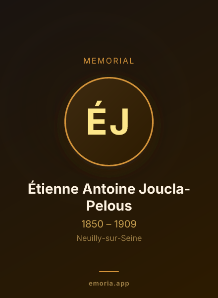 Memorial portrait of Étienne Antoine Joucla-Pelous