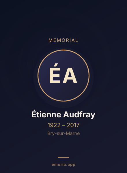 Memorial portrait of Étienne Audfray