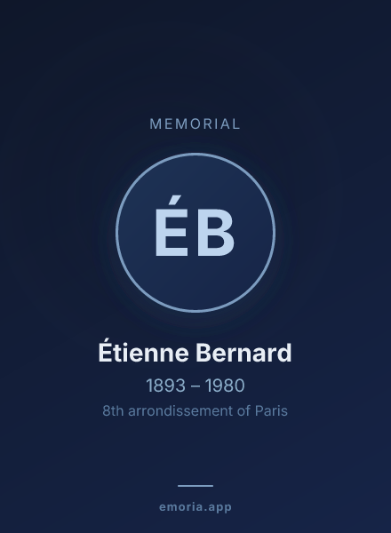 Memorial portrait of Étienne Bernard