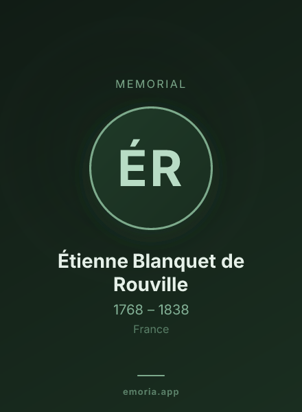 Memorial portrait of Étienne Blanquet de Rouville