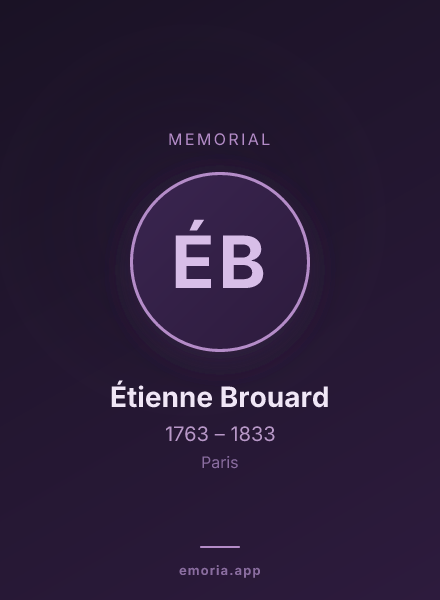 Memorial portrait of Étienne Brouard