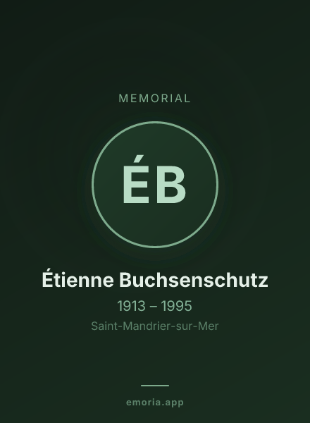 Memorial portrait of Étienne Buchsenschutz