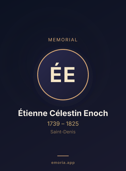 Memorial portrait of Étienne Célestin Enoch