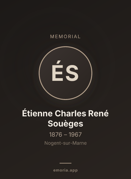 Memorial portrait of Étienne Charles René Souèges