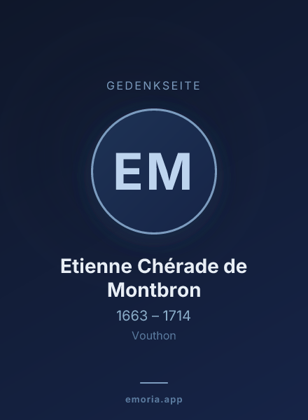 Gedenkportrait von Etienne Chérade de Montbron