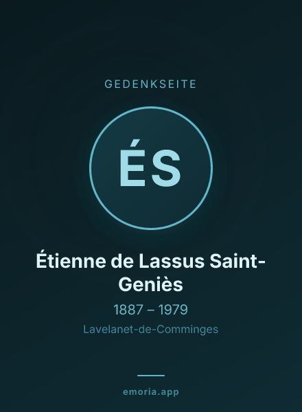 Gedenkportrait von Étienne de Lassus Saint-Geniès