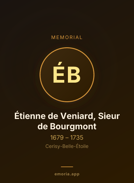 Memorial portrait of Étienne de Veniard, Sieur de Bourgmont