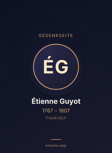 Gedenkportrait von Étienne Guyot