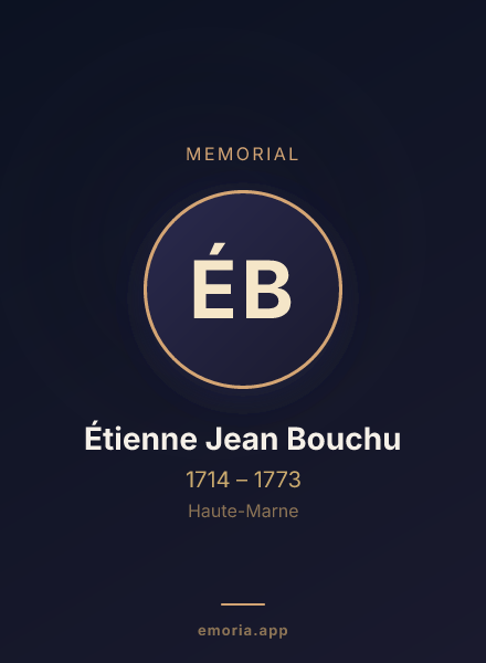 Memorial portrait of Étienne Jean Bouchu