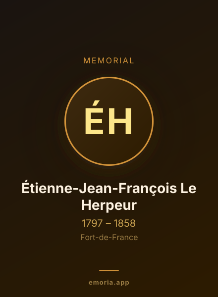 Memorial portrait of Étienne-Jean-François Le Herpeur