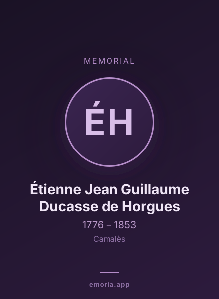 Memorial portrait of Étienne Jean Guillaume Ducasse de Horgues