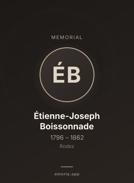 Memorial portrait of Étienne-Joseph Boissonnade